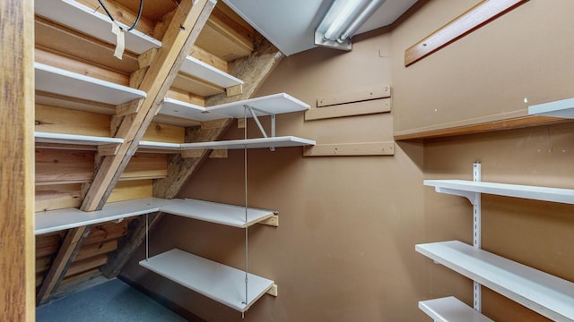 view of storage room