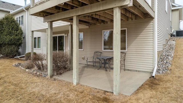 view of patio / terrace with cooling unit