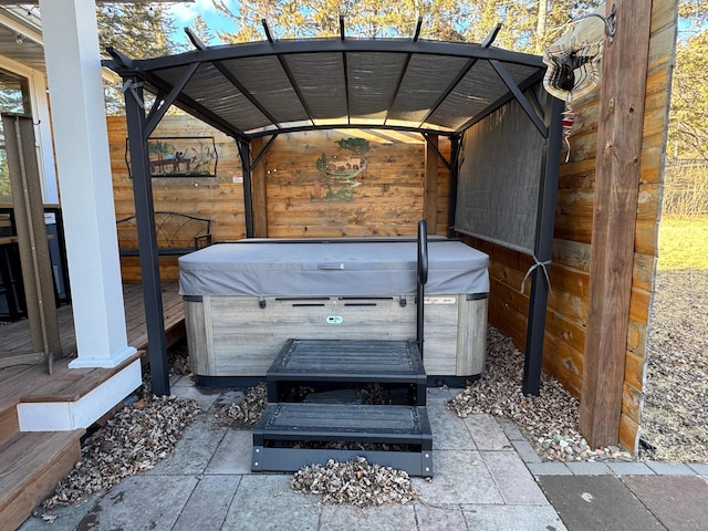 1903 Lenore Ln, Red Wing, MN 55066 - view of patio / terrace with a hot tub