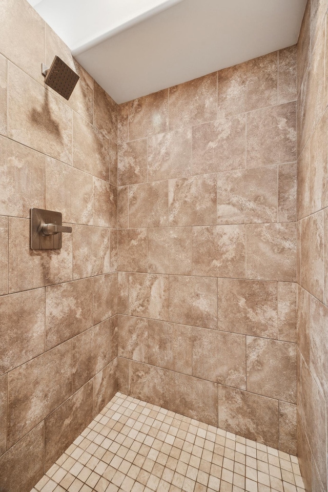 details with tiled shower