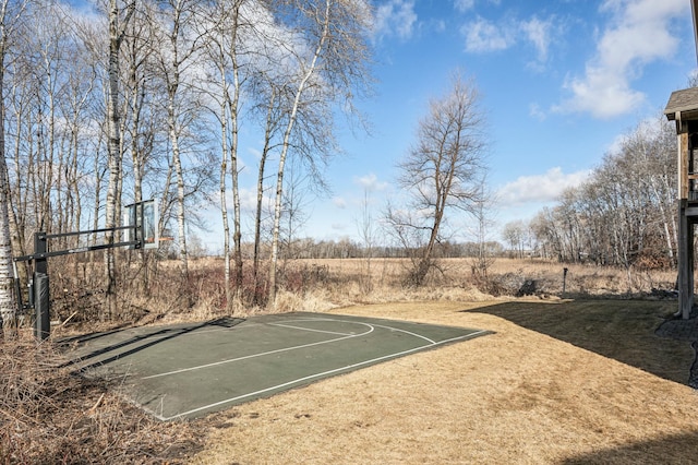 view of sport court featuring community basketball court