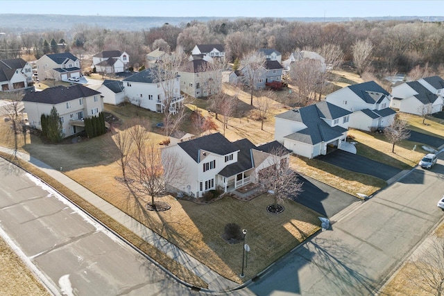 birds eye view of property featuring a residential view