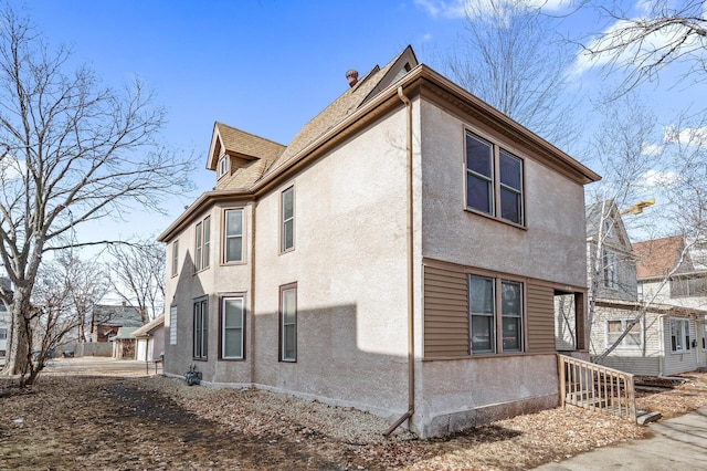 view of property exterior featuring stucco siding