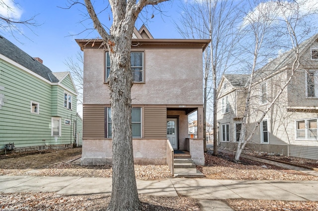 view of front of house with stucco siding