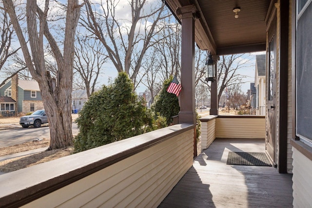 balcony with a porch