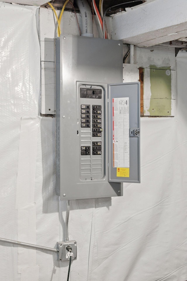 utility room with electric panel