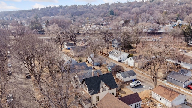 drone / aerial view featuring a residential view