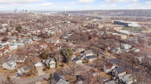 bird's eye view with a view of city