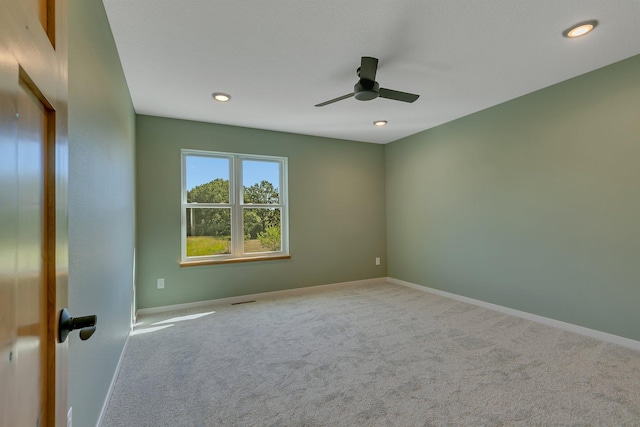 6624 Captains Cir NW, Sauk Rapids, MN 56379 - unfurnished room featuring carpet, ceiling fan, baseboards, and recessed lighting