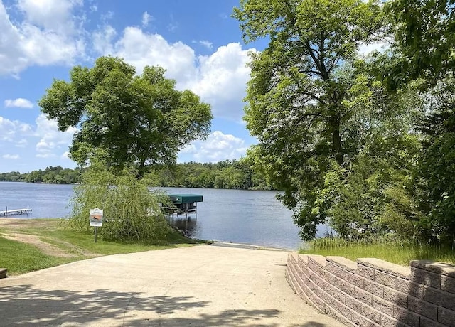 6624 Captains Cir NW, Sauk Rapids, MN 56379 - water view with a boat ramp and a boat dock