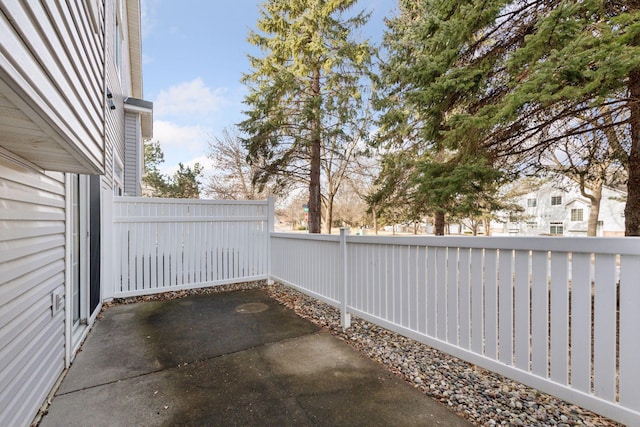 view of patio / terrace featuring a fenced backyard