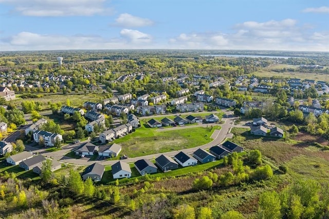 drone / aerial view with a residential view