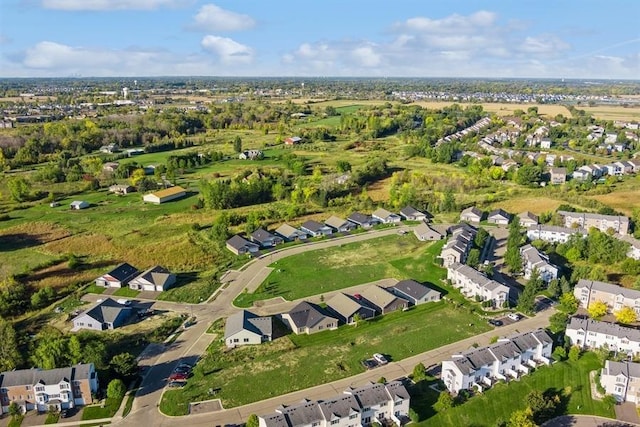 drone / aerial view with a residential view