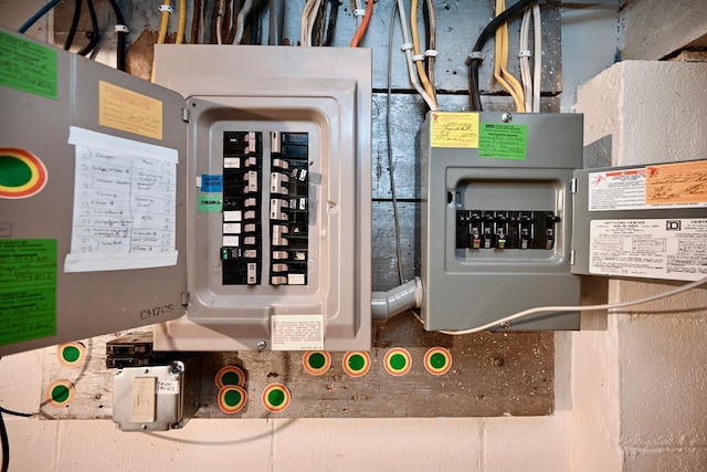 utility room with electric panel