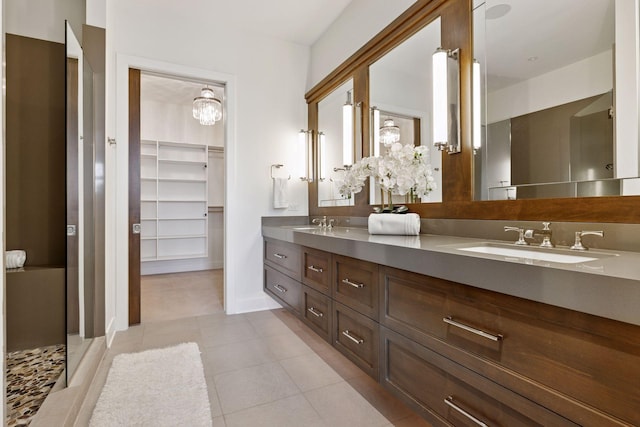 875 Lake St N Unit 402, Wayzata, MN 55391 - full bath with tile patterned flooring, a spacious closet, and double vanity
