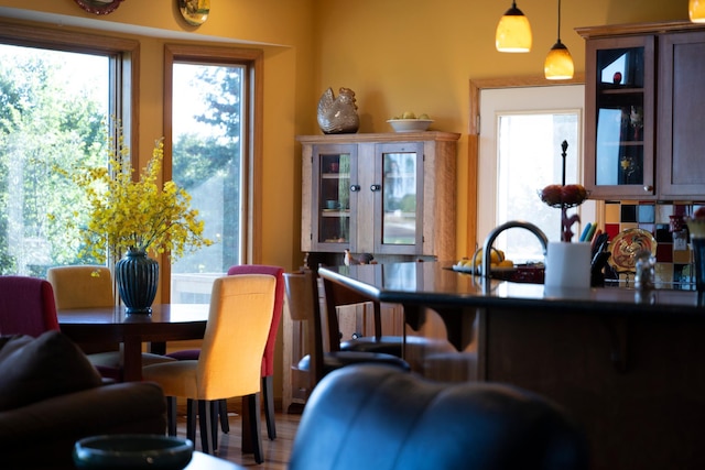 view of dining space