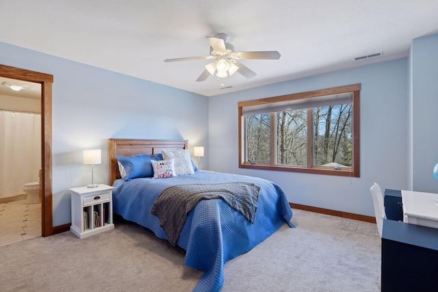 6 Black Lake Rd, North Oaks, MN 55127 - bedroom with carpet floors, baseboards, and a ceiling fan