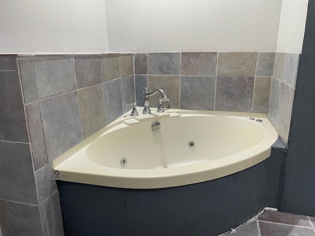 bathroom with a jetted tub