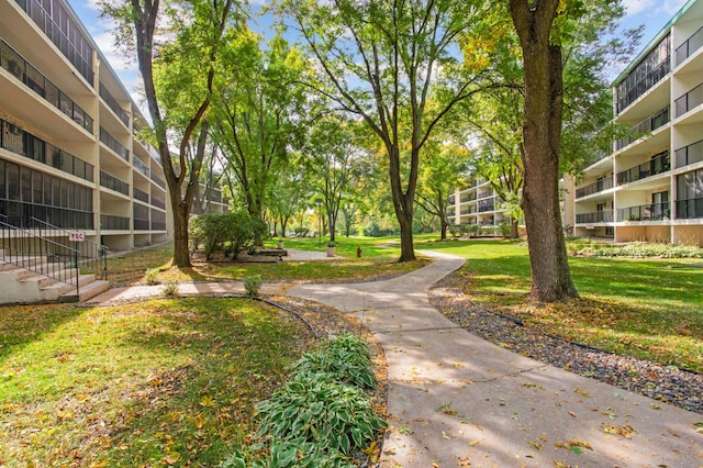 surrounding community featuring a yard