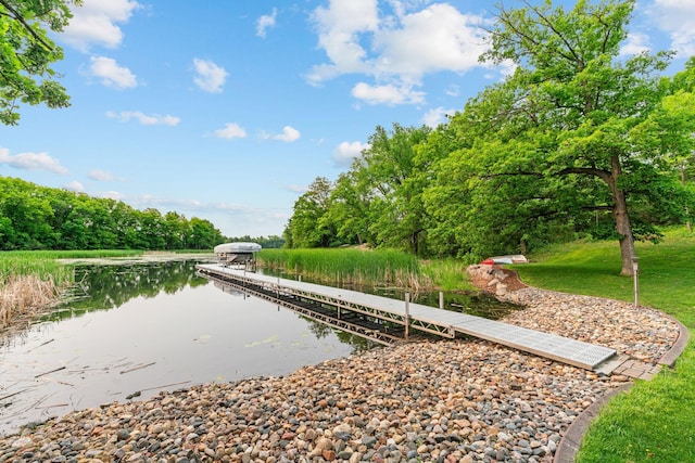 18928 Katrine Ct, Lakeville, MN 55044 - dock featuring a water view