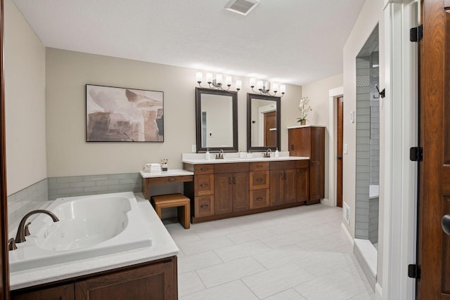 18928 Katrine Ct, Lakeville, MN 55044 - full bath with double vanity and a garden tub