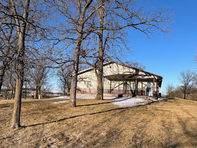 view of yard with a gazebo