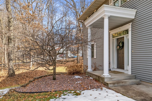 view of entrance to property