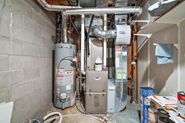3220 Highlands Rd, Brooklyn Park, MN 55443 - utilities featuring gas water heater and heating unit