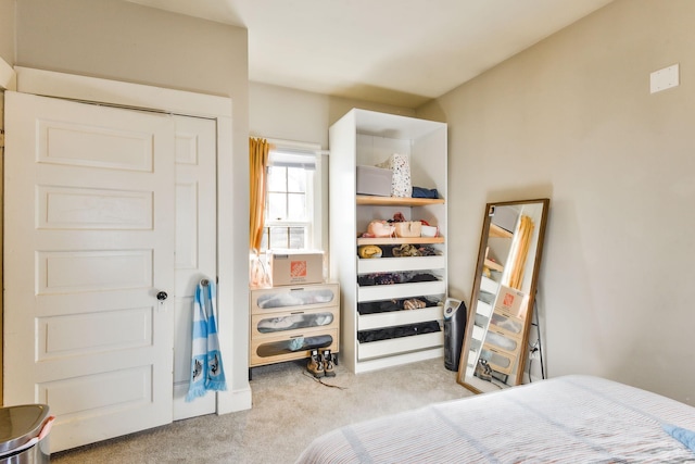 bedroom with carpet floors