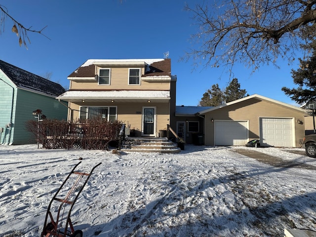 view of front of house featuring a garage