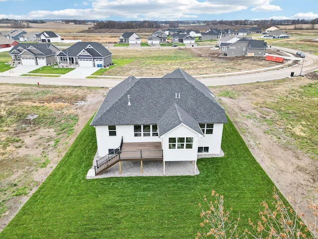 bird's eye view with a residential view