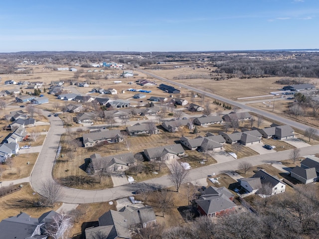 drone / aerial view with a residential view