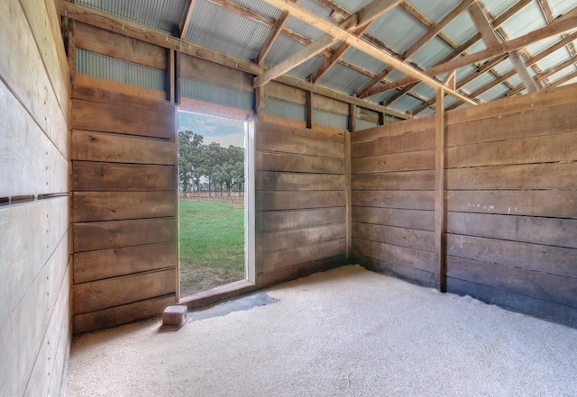 view of horse barn