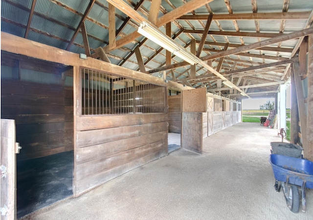 view of horse barn