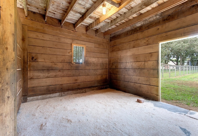 view of horse barn