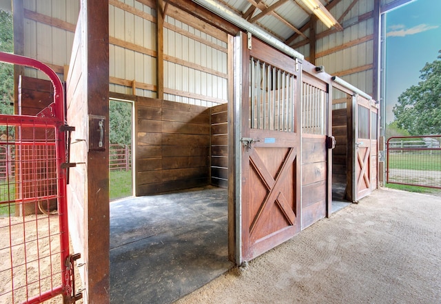 view of stable