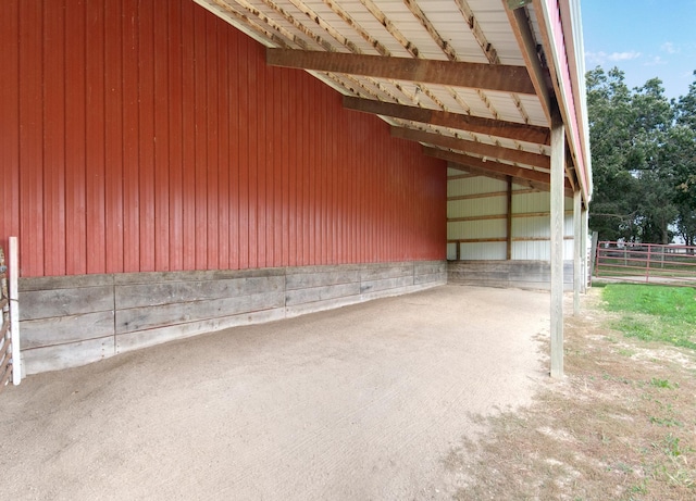 view of side of property with an outdoor structure and an exterior structure