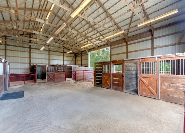 view of horse barn