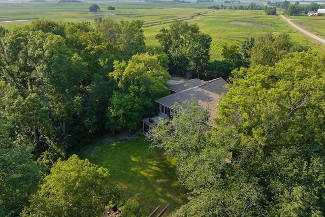 drone / aerial view featuring a rural view