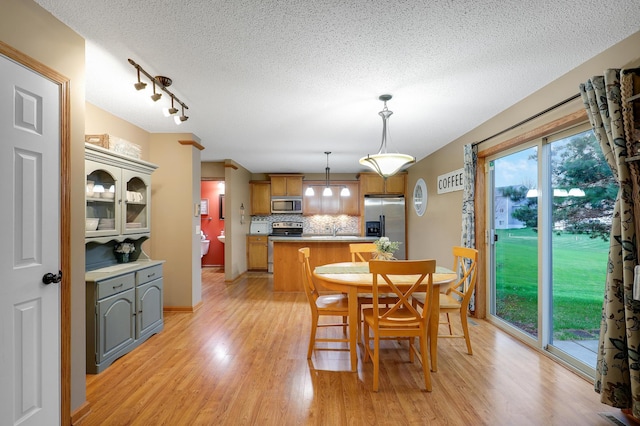 5108 Harvest Curv, Mayer, MN 55360 - dining room featuring light wood-style flooring and a textured ceiling
