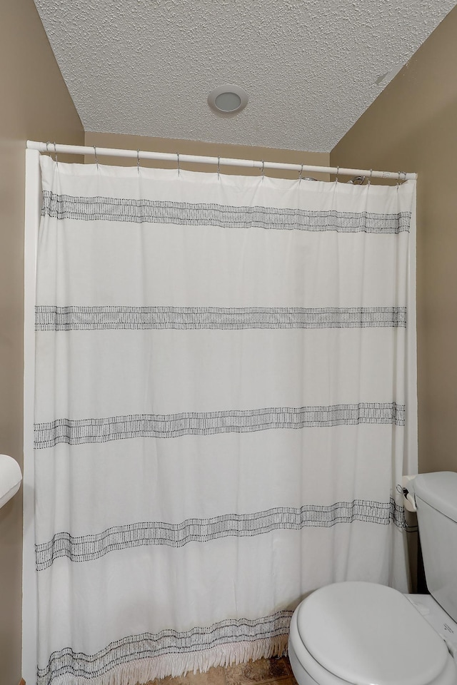 5108 Harvest Curv, Mayer, MN 55360 - full bathroom with toilet, a textured ceiling, and a shower with shower curtain