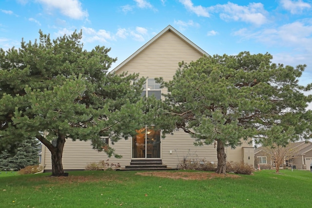 5108 Harvest Curv, Mayer, MN 55360 - view of front of home with entry steps and a front lawn