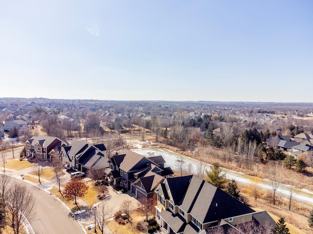 birds eye view of property featuring a residential view