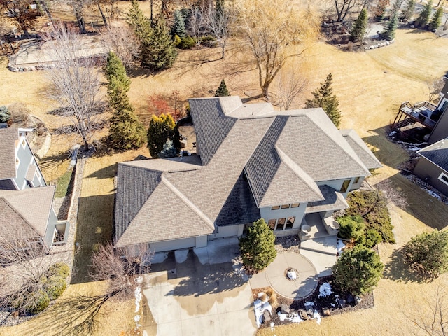 birds eye view of property