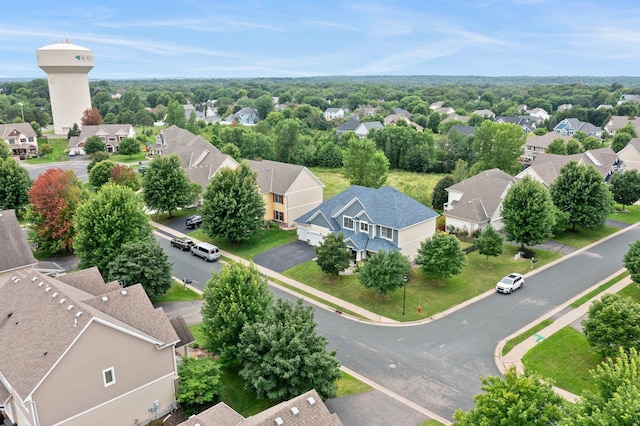 birds eye view of property featuring a residential view