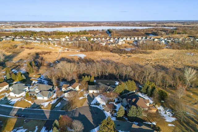 aerial view featuring a residential view