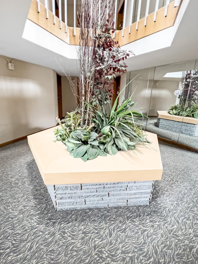 5440 Three Points Blvd Unit 513, Mound, MN 55364 - detailed view of a skylight, carpet flooring, and baseboards