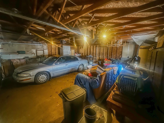 garage featuring electric panel