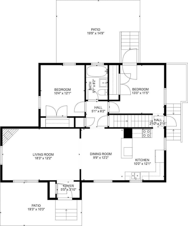 5824 10th Ave S, Minneapolis, MN 55417 - floor plan / room layout