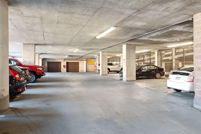 view of parking deck